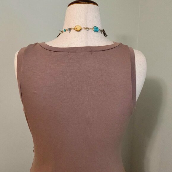 Sleeveless Tie Summer Easy T Shirt Wrap Dress - Picture 2 of 6